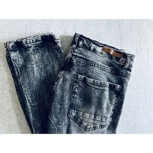 Evolution in Design Jeans Men's 36x32 Black Faded Hip Hop Denim Street Wear‎